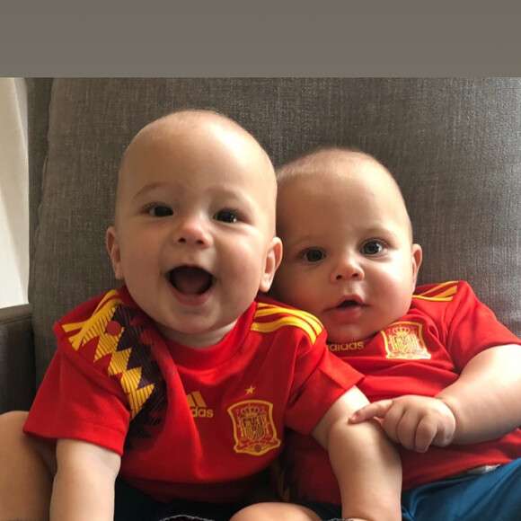 Rare photo des jumeaux d'Anna Kournikova et Enrique Iglesias sur Instagram, à l'été 2018.