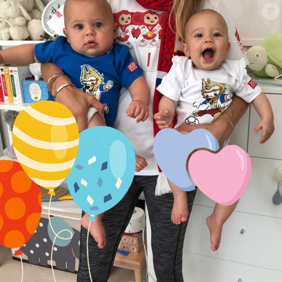 Rare photo des jumeaux d'Anna Kournikova et Enrique Iglesias sur Instagram, à l'été 2018.