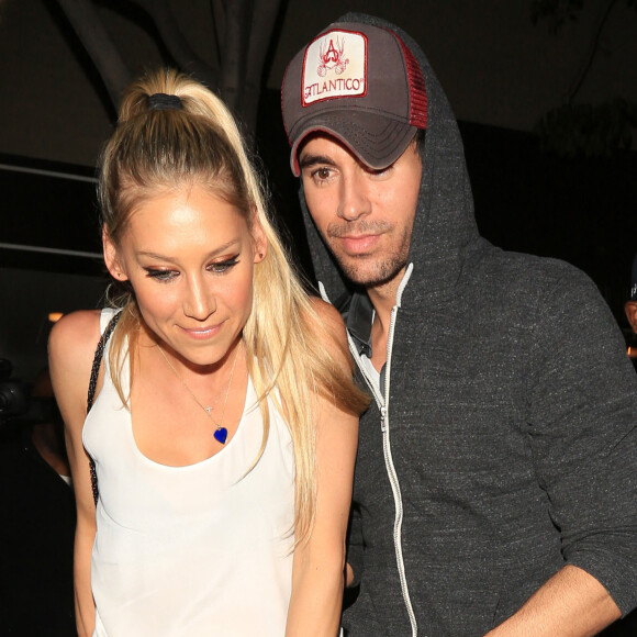 Anna Kournikova et Enrique Iglesias à Los Angeles en 2016.