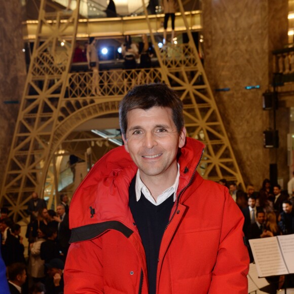 Thomas Sotto lors de la soirée d'inauguration de l'ouverture du nouveau grand magasin des Galeries Lafayette sur les Champs-Elysées à Paris, France, le 27 mars 2019. © Rachid Bellak/Bestimage