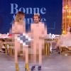 Daphné Bürki et ses chroniqueurs de "Je t'aime etc..." nus dans l'émission du 6 janvier 2020, sur France 2