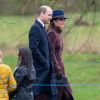Kate Middleton et le prince William - Service religieux de l'église Sainte-Marie-Madeleine à Sandringham, Norfolk, Royaume Uni, le 5 janvier 2020.