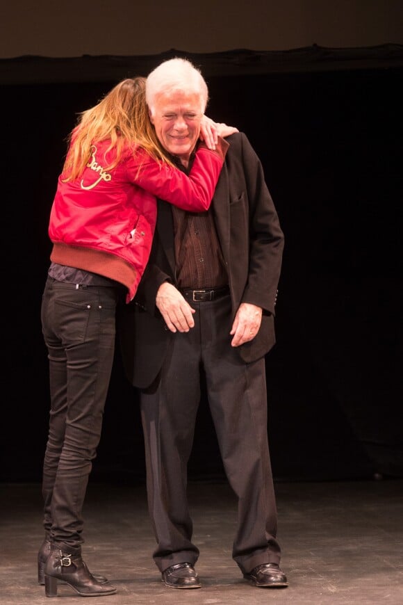 Victoria Bedos & son père Guy Bedos - "La fête à Guy Bedos" - Soirée d'hommage à Guy Bedos, au Théâtre 140, à Bruxelles le 18 juin 2016