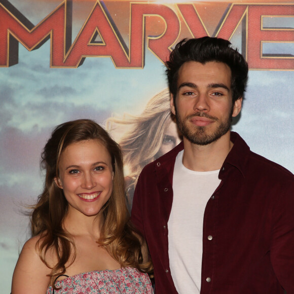Alexis Loizon and Alyzée Lalande - Avant-première du film "Captain Marvel" au Grand Rex à Paris le 5 mars 2019. © Denis Guignebourg/Bestimage