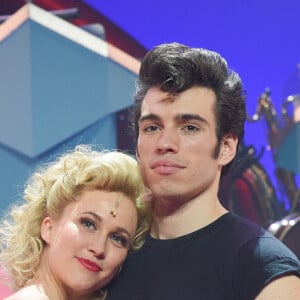 Alyzée Lalande et Alexis Loizon - Les 40 ans du film Grease au théâtre Mogador à Paris le 25 avril 2018. © Coadic Guirec/Bestimage