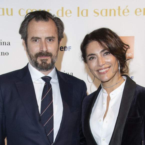 Caterina Murino et son compagnon Edouard Rigaud - Soirée de Gala de l'AMREF "Les femmes au coeur de la santé en Afrique" au Pavillon Cambon Capucines à Paris, le 15 octobre 2019.