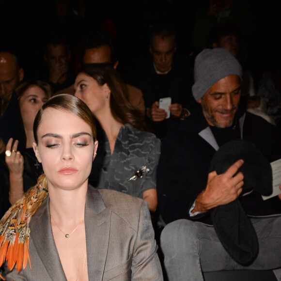 Cara Delevingne - Front row du défilé de mode Homme automne-hiver 2020/2021 " Dior Homme " lors de la fashion week à Paris. Le 17 janvier 2020 © Veeren - Christophe Clovis / Bestimage