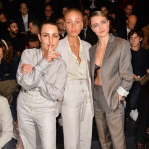 Noomi Rapace, Adwoa Aboah, Cara Delevingne - Front row du défilé de mode Homme automne-hiver 2020/2021 " Dior Homme " lors de la fashion week à Paris. Le 17 janvier 2020 © Veeren - Christophe Clovis / Bestimage