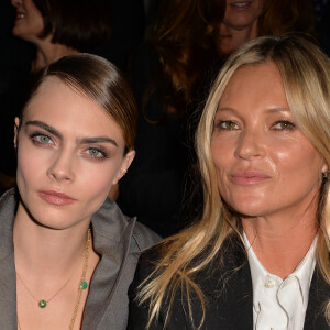 Cara Delevingne, Kate Moss - Front row du défilé de mode Homme automne-hiver 2020/2021 " Dior Homme " lors de la fashion week à Paris. Le 17 janvier 2020 © Veeren - Christophe Clovis / Bestimage