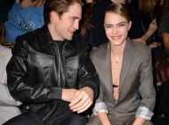 Cara Delevingne hilare en soutien-gorge avec Robert Pattinson à la Fashion Week