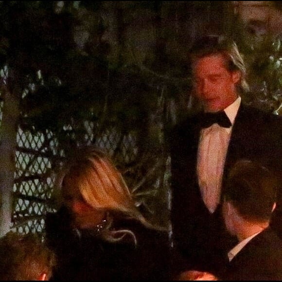 Brad Pitt quitte la même soirée ou était J. Aniston à la Sunset Towers de Los Angeles en marge des Golden Globe le 5 janvier 2020.