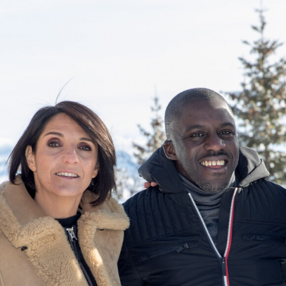 Michaël Youn, Florence Foresti, Alban Ivanov, Kody Kim au photocall du film "Lucky" lors du 23ème festival international du film de comédie de l'Alpe d'Huez, le 18 janvier 2020. © Cyril Moreau/Bestimage