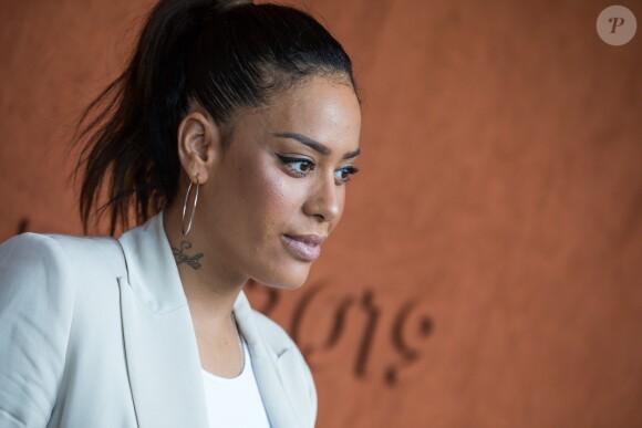 Amel Bent - Célébrités dans le village des internationaux de France de tennis de Roland Garros à Paris, France, le 6 juin 2019. © Jacovides-Moreau/Bestimage