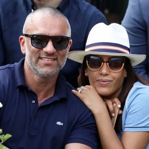 Amel Bent et son mari Patrick à Roland-Garros en juin 2018. © Jacovides-Moreau/Bestimage