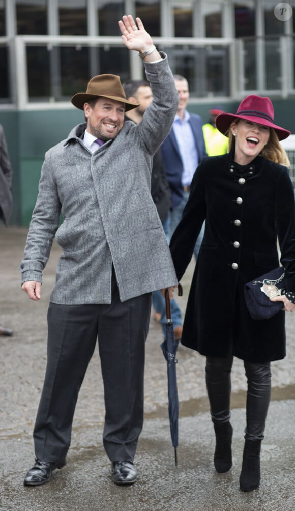 Peter Phillips et son mari Autumn Phillips au Cheltenham National Hunt Festival - jour 4 à Cheltenham le 15 mars 2019.