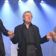 Pierre-Francois Martin-Laval, Terry Jones et Eric Idle - Seconde presentation de la celebre comedie musicale des Monthy Python "Spamalot" à Bobino, le 28 septembre 2013.