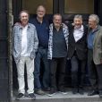 Les Monty Python (Eric Idle, John Cleese, Terry Gilliam, Michael Palin et Terry Jones) annoncent leur retour sur scène pour un nouveau spectacle, 30 ans après leur dernière prestation. Londres, le 30 juin 2014