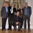 Michael Palin, Eric Idol, Terry Jones, Terry Gillam et John Cleese, Carol Clevelet - Photocall pour le retour des Monty Python sur scene, organisé au Corinthia Hotel Whitehall Place, Westminster, a Londres le 21 novembre 2013.