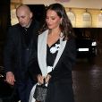 Alicia Vikander (wearing head to toe Louis Vuitton look) and Michael Fassbender seen larriving and leaving the Louis Vuitton dinner during Haute Couture Week Spring Summer 2020 together after they arrived separately to the venue. Paris, France, January 21, 2020. Photo by MCFR/Splash News/ABACAPRESS.COM 