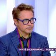 Robert Downey Jr de passage dans "C'est à vous" (France 5) le mercredi 23 janvier 2020. Il fait une tendre déclaration à Marion Cotillard.