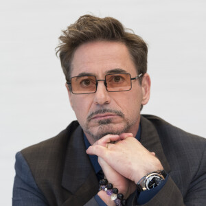 Robert Downey Jr. - Les acteurs du film "Avengers : Endgame" en conférence de presse à l'hôtel InterContinental à Los Angeles, le 7 avril 2019.
