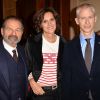 Denis Olivennes et sa compagne Ines de la Fressange, Franck Riester - After Show du défilé de mode Haute-Couture printemps-été 2020 "Jean-Paul Gaultier" au théâtre du Châtelet à Paris le 22 janvier 2020. © Christophe Clovis-Veeren Ramsamy / Bestimage