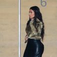 Exclusif - Kim Kardashian à la sortie du restaurant "Nobu" à Los Angeles, le 18 janvier 2020.