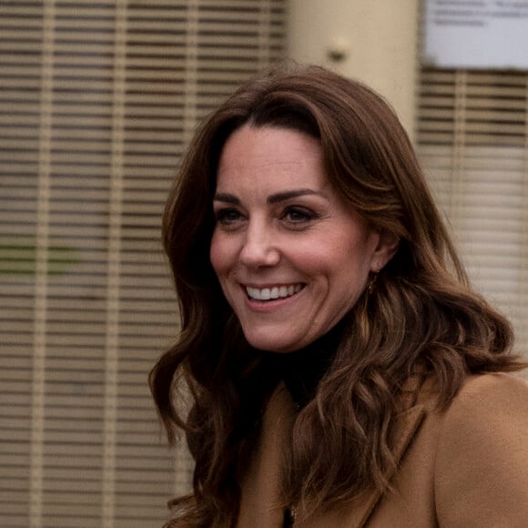 Kate Middleton, duchesse de Cambridge, visite la prison pour femmes HM Send à Woking le 22 janvier 2020.