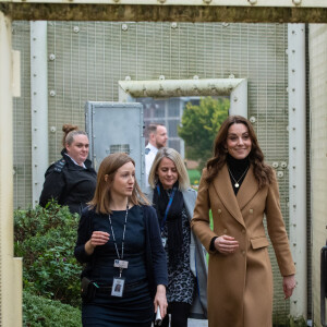 Kate Middleton, duchesse de Cambridge, visite la prison pour femmes HM Send à Woking le 22 janvier 2020.