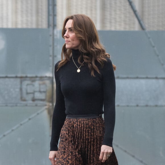 Kate Middleton, duchesse de Cambridge, visite la prison pour femmes HM Send à Woking le 22 janvier 2020.