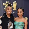 Lena Waithe et Alana Mayo aux MTV Movies et TV Awards, à Santa Monica (Californie), le 16 juin 2018. 