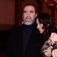 Eric Cantona et sa femme Rachida Brakni lors de la soirée de gala de la 18ème édition du "Dîner de la mode du Sidaction" au Pavillon Cambon Capucines - Potel et Chabot à Paris, France, le 23 janvier 2020. © Rachid Bellak/Bestimage