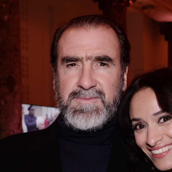 Eric Cantona et sa femme Rachida Brakni lors de la soirée de gala de la 18ème édition du "Dîner de la mode du Sidaction" au Pavillon Cambon Capucines - Potel et Chabot à Paris, France, le 23 janvier 2020. © Rachid Bellak/Bestimage