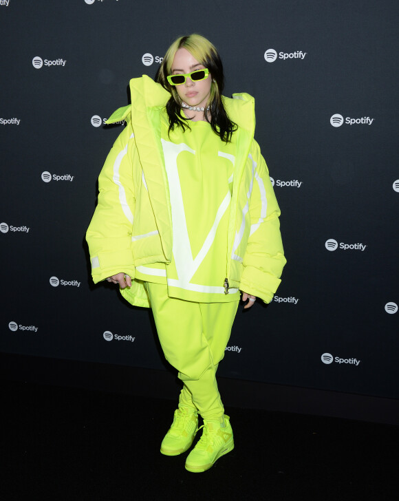 Billie Eilish au photocall de la soirée des "Spotify Best New Artist 2020" à Los Angeles, le 23 janvier 2020.