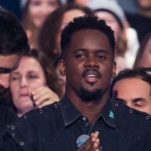 Black M lors de la 33ème édition du Téléthon au Parc de la Villette à Paris le 7 décembre 2019.