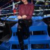 Agathe Auproux lors du gala de boxe Univent à l'AccorHotels Arena de Paris pour le championnat du monde WBA le 15 novembre 2019. © Veeren / Bestimage