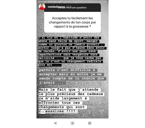 Mélanie Dedigama répond aux questions des internautes sur sa grossesse - Instagram, 25 janvier 2020