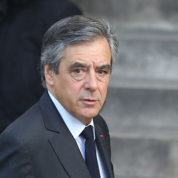 François Fillon - Arrivées en l'église Saint-Sulpice pour les obsèques de l'ancien président de la République Jacques Chirac à Paris. Un service solennel sera présidé par le président de la République. Le 30 septembre 2019 © Dominique Jacovides / Bestimage