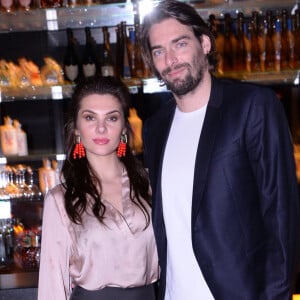 Exclusif - Camille Lacourt et sa compagne Alice Detollenaere (Miss Bourgogne 2010) - Soirée de lancement de "Chez Blue" au club "Boum Boum" situé dans le prestigieux 8eme arrondissement de Paris le 30 janvier 2020. À cette occasion A.Colette a fait dégusté sa vodka " Touché " aux invités. " Chez Blue " est désormais le rendez vous incontournable du jeudi soir ! © Rachid Bellak/Bestimage