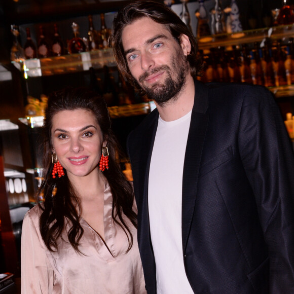 Exclusif - Camille Lacourt et sa compagne Alice Detollenaere (Miss Bourgogne 2010) - Soirée de lancement de "Chez Blue" au club "Boum Boum" situé dans le prestigieux 8eme arrondissement de Paris le 30 janvier 2020. À cette occasion A.Colette a fait dégusté sa vodka " Touché " aux invités. " Chez Blue " est désormais le rendez vous incontournable du jeudi soir ! © Rachid Bellak/Bestimage