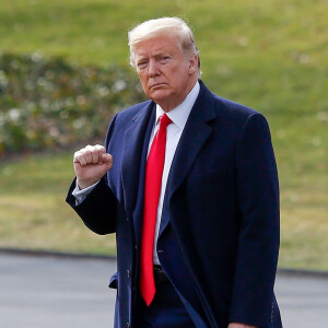 Donald J. Trump quitte la Maison Blanche à Washington DC, le 30 janvier 2020.