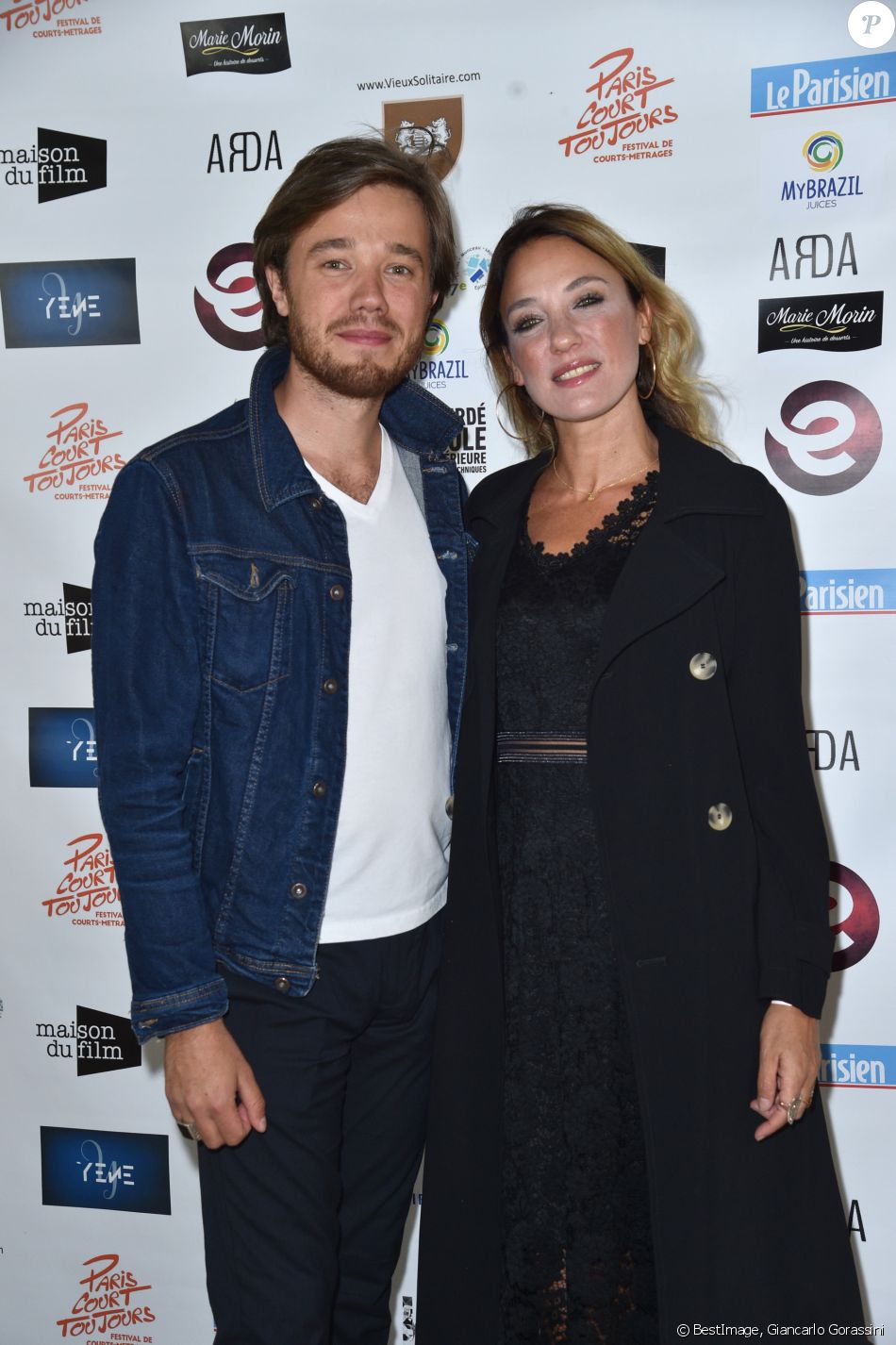 Emma Colberti et son fils Baptiste lors du photocall de la 2ème édition