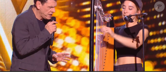 Marc Lavoine et Gustine - Extrait de l'émission "The Voice" diffusée samedi 8 février 2020, TF1