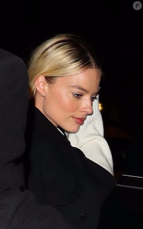 Exclusif - De retour à New York, Margot Robbie est allée dîner au restaurant Carbone, le 3 février 2020.