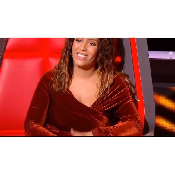 Amel Bent dans "The Voice" - Emission diffusée samedi 8 février 2020, TF1