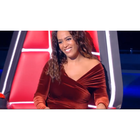 Amel Bent dans "The Voice" - Emission diffusée samedi 8 février 2020, TF1