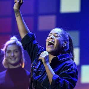 Semi-Exclusif - Amel Bent - Concert caritatif "Leurs Voix pour l'Espoir" au profit de la recherche contre le cancer du pancréas, créé et présenté par L. Cholewa à l'Olympia à Paris, le 7 octobre 2019. © Marc Ausset-Lacroix - Pierre Perusseau / Bestimage