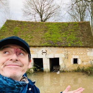 Jean-Luc Reichmann victime d'une inondation, le 2 février 2020