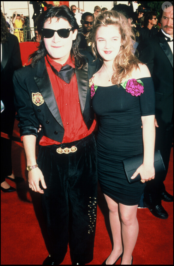 Archives- Drew Barrymore et Copy Feldman aux Oscars de 1989. 