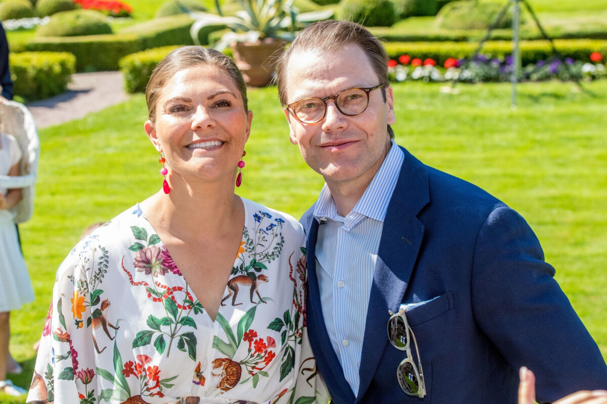 Photo : La princesse héritière Victoria de Suède avec son mari le